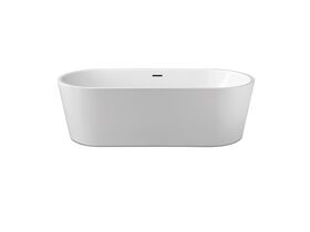 Posh Solus Freestanding Bath with Overflow 1780 x 800 x 595mm White