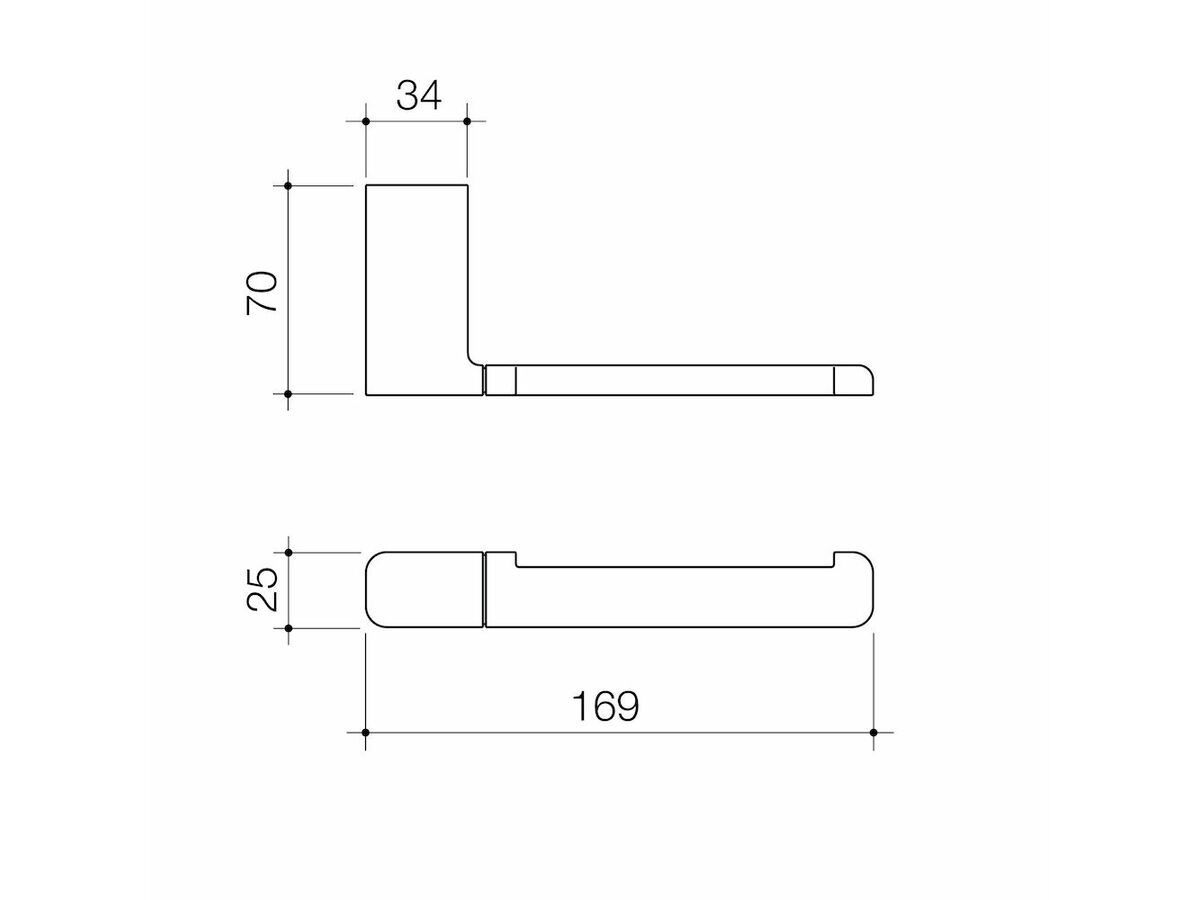 Caroma Luna Toilet Roll Holder Brushed Nickel