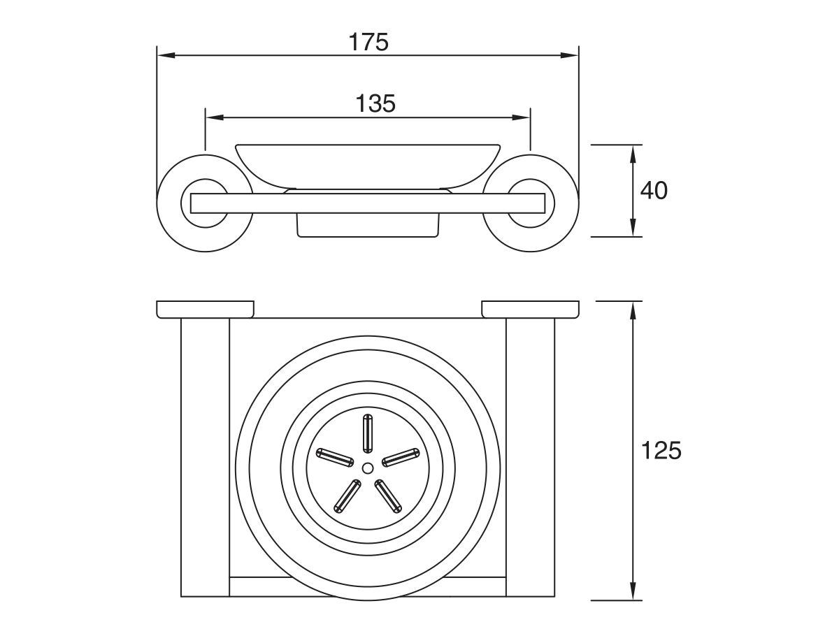 Mizu Drift Soap Dish Chrome from Reece