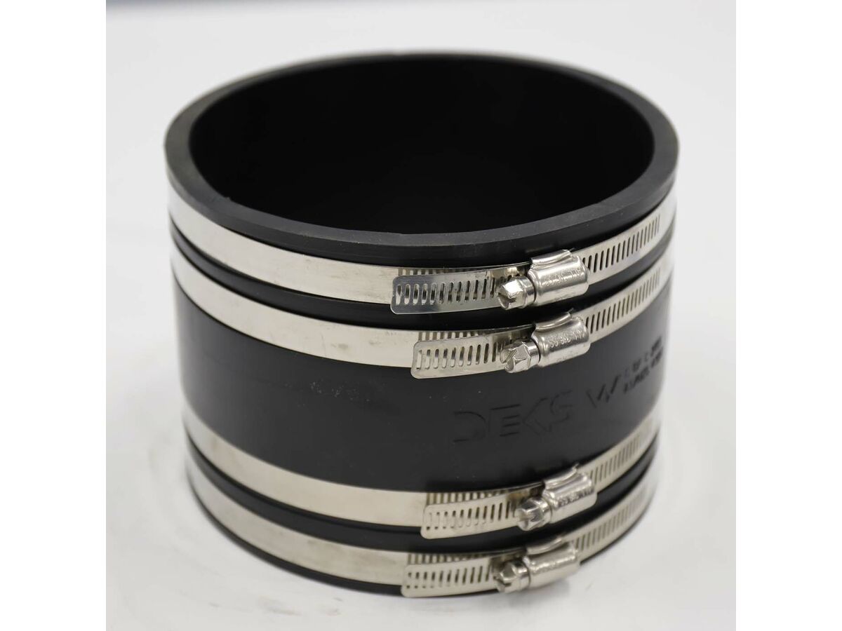 Flexible Coupling 150mm PVC Double Clip
