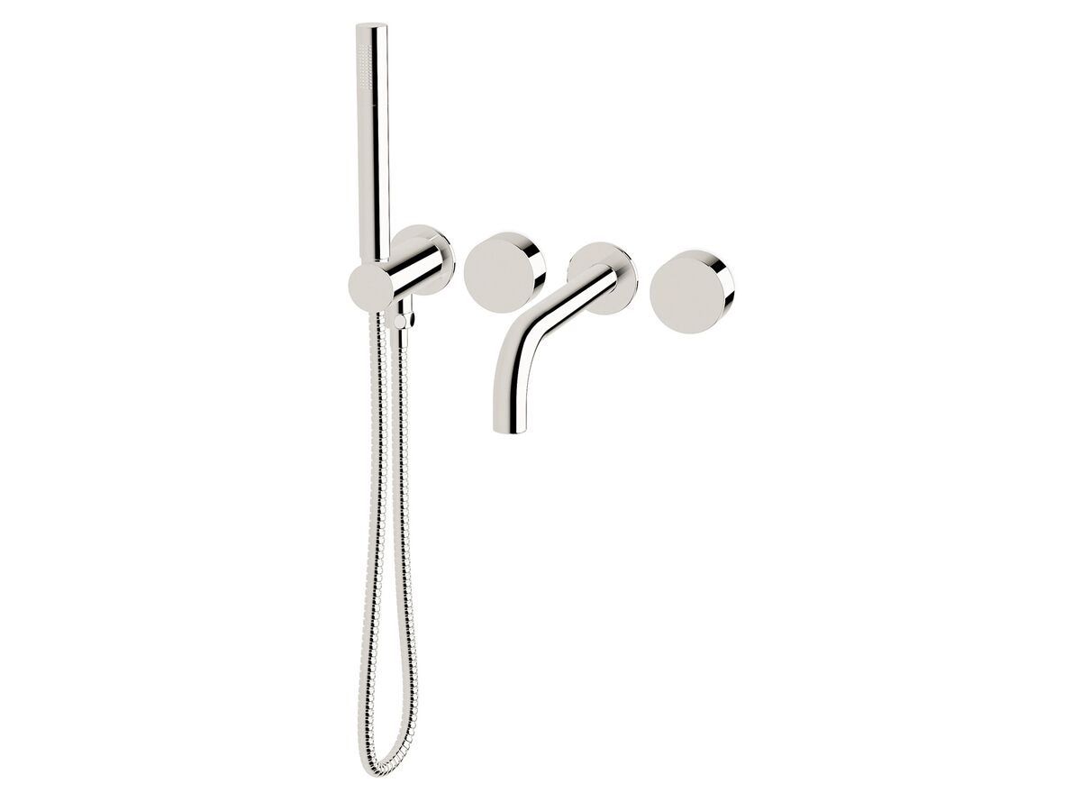 Milli Pure Progressive Bath Mixer System with Hand Shower Right Hand Chrome Plated