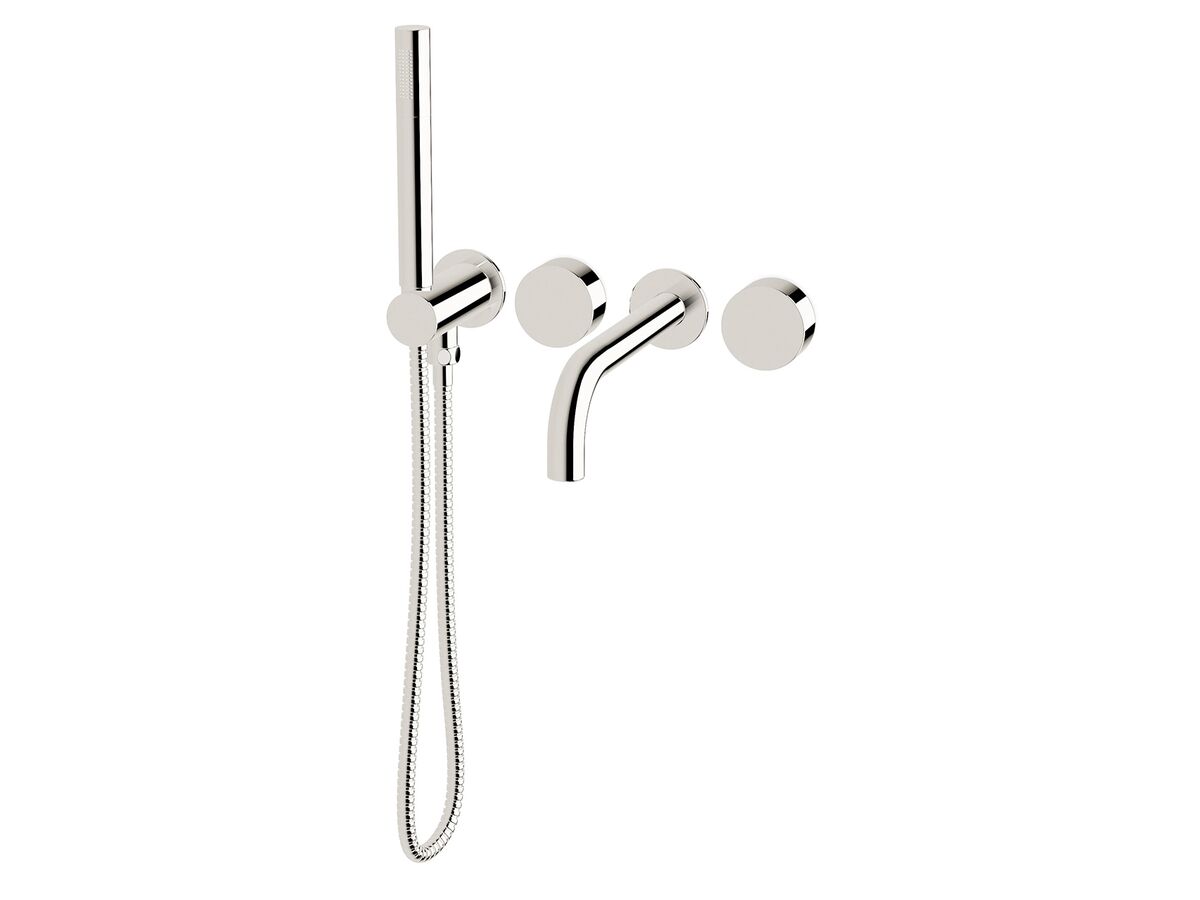 Milli Pure Progressive Bath Mixer System with Handshower Right Hand Chrome Plated