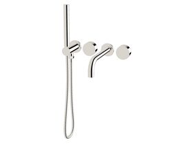 Milli Pure Progressive Bath Mixer System with Handshower Right Hand Chrome Plated