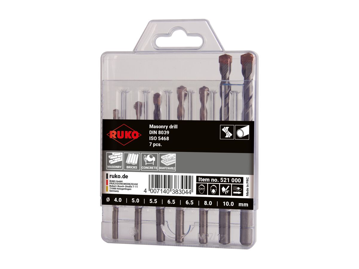 Ruko 7 Piece Masonry Drill Set from Reece