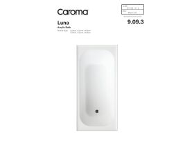 Technical Guide - Caroma Luna Four Tile Flange Bath 1525 White