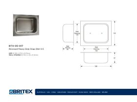 Technical Guide - Britex Recessed Heavy Duty Soap Dish Stainless Steel