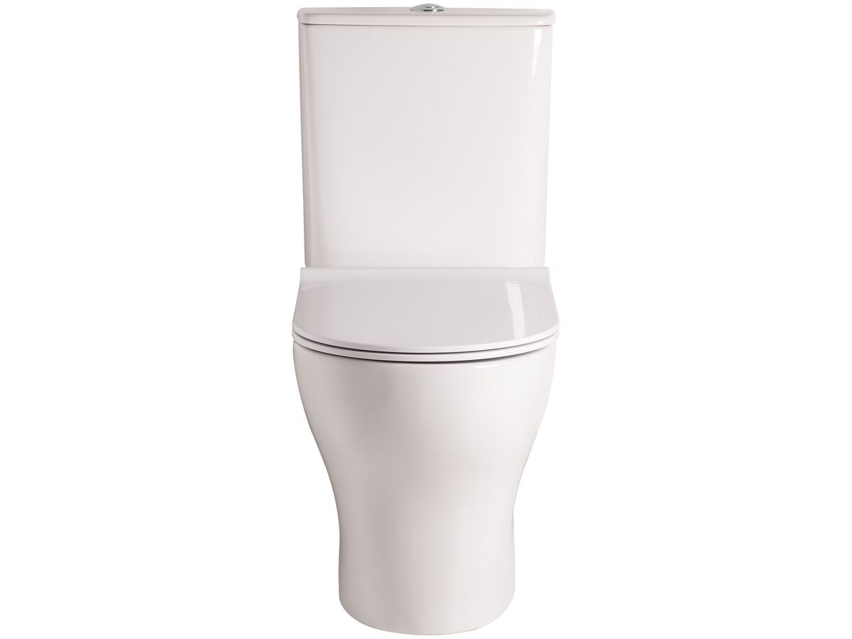 American Standard Cygnet Square Hygiene Rimless Close Coupled Back To Wall Bottom Inlet Toilet Suite White (4 Star)