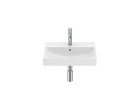 Roca Ona Wall hung Basin 500mm x 360mm 1 Taphole with Overflow White