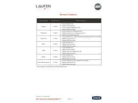 LAUFEN Warranty