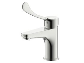 Hero - Posh Solus Basin Mixer Tap with Extended Lever Brushed Nickel (5 Star)