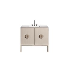 ISSY Adorn Undermount Vanity Unit with Legs Two Doors & Internal Shelves with Petite Handle