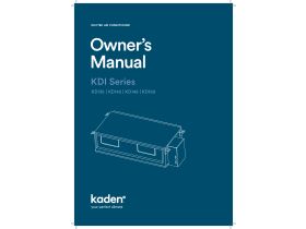 Owner's Manual - Kaden KDI36/42/48/60 Ducted Air Conditioner