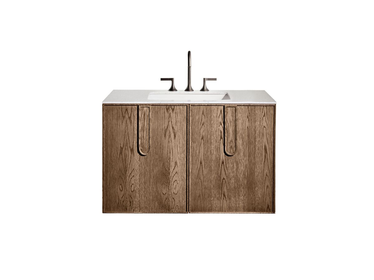 ISSY Adorn Undermount Wall Hung Vanity Unit with Two Doors & Internal Shelf with Grande Handle 163