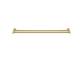 Scala Double Towel Rail 900mm LUX PVD Brushed Pure Gold
