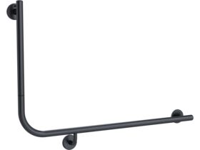 Mizu Drift 935mm x 600mm x 90 Degree Accessible Toilet Grab Rail Modular Right Hand Brushed Gunmetal