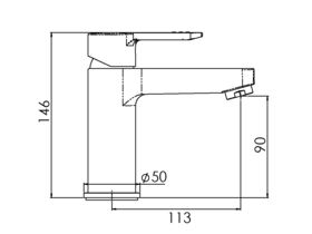 Nobili New Road Basin Mixer Chrome (4 Star)