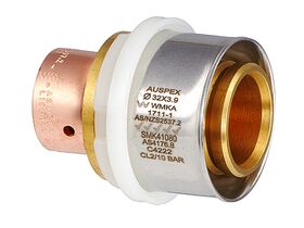 Auspex Crimp Straight Coupling 32mm x 20mm