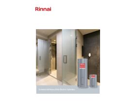 Specification Sheet - Rinnai Heavy Duty Cylinder