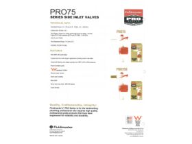 Specification Sheet - Fluidmaster Pro75B Side Entry Inlet Repair Valve SE