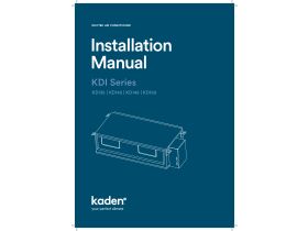 Installation Manual - Kaden KDI36/42/48/60 Ducted Air Conditioner