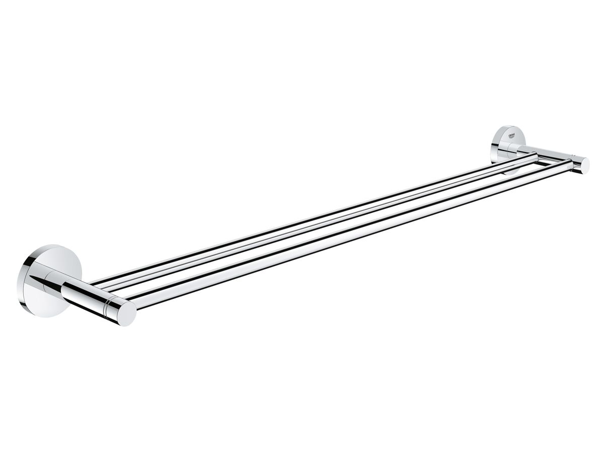 GROHE Essentials Accessories Double Towel Rail 600mm Chrome