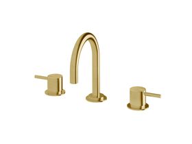 Scala Basin Set Curved LUX PVD Brushed Pure Gold (5 Star)