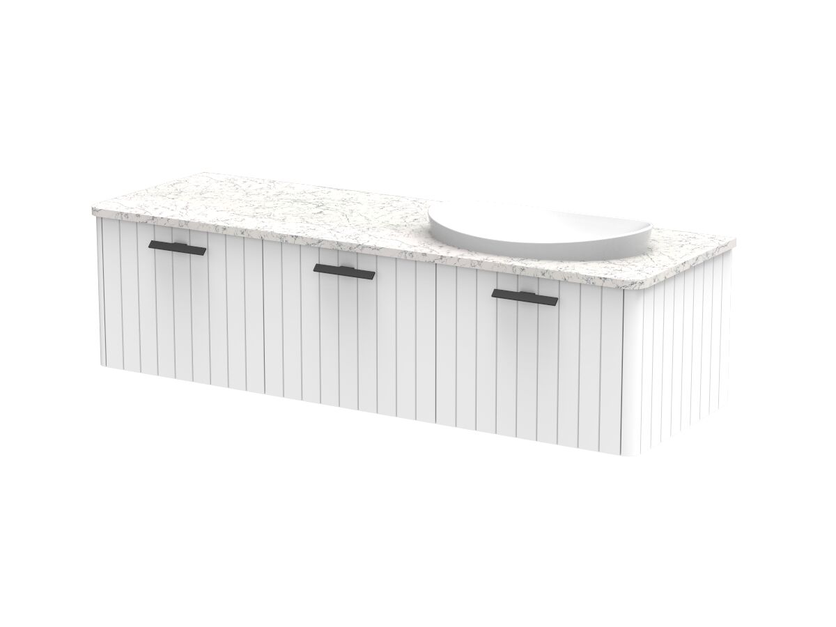 Kado Neue All-Door 1500 Right Offset Bowl Wall Hung Caesarstone