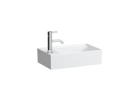 LAUFEN Kartell Wall / Counter Basin Right Hand Basin 1 Tap Hole 460x280 White