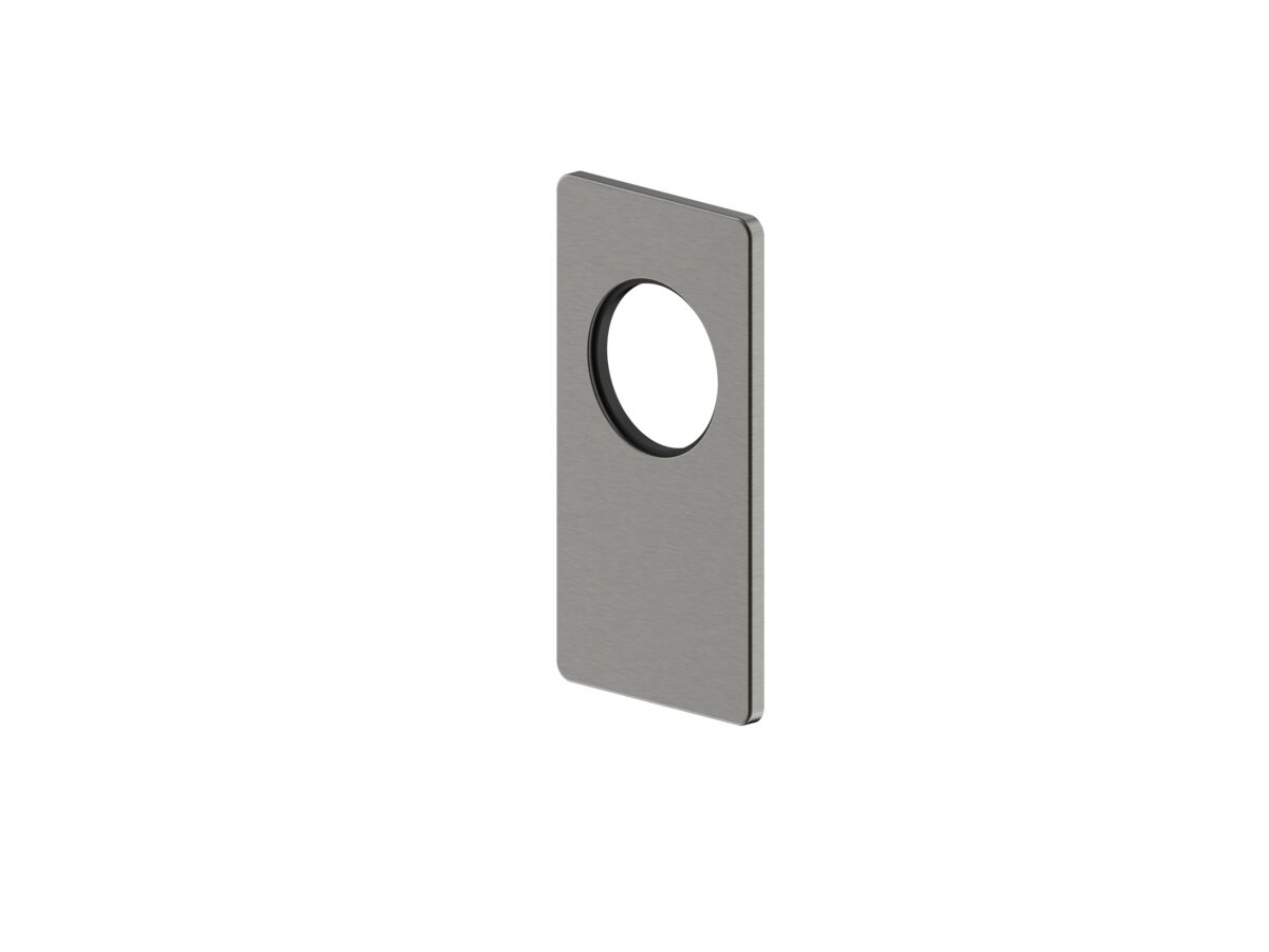 Milli Trace Shower Mixer Cover Plate Brushed Gunmetal