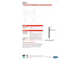 Technical Guide - Mizu 1500 Extended Basin Mixer Chrome