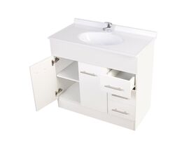Base Vanity 2 Door and 3 Drawer 910mm