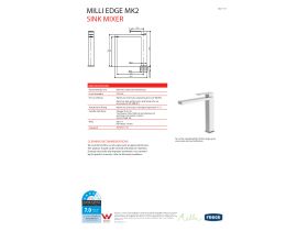 Technical Guide - Milli Edge MK2 Sink Mixer Chrome (4 Star)