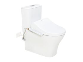 American Standard Signature Hygiene Rim Close Coupled Back to Wall Back Inlet Toilet Suite with SpaLet E-Bidet Seat (4 Star)