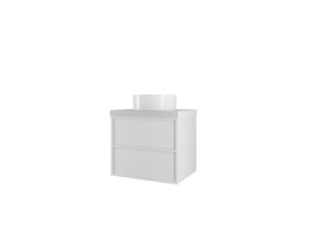 Kado Aspect Wall Hung Vanity Unit 600mm 2 Drawer Corian 50mm Top