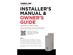 Installer's Manual & User Guide - Thermann Smart Electric Water Heater