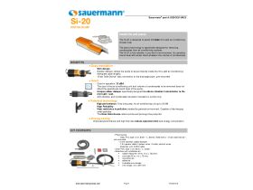 Specification Sheet - Sauermann Inline Condensate Pump 20L/Hr