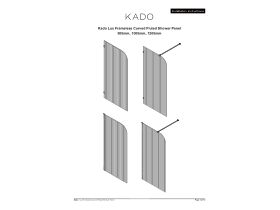 Installation Instructions - Kado Lux Frameless Curved Fluted Shower Panel 900mm, 1000mm, 1200mm