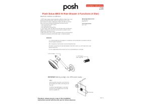 Installation Instructions - Posh Solus MK3 Hi Rise Shower 3 Functions (4 Star)