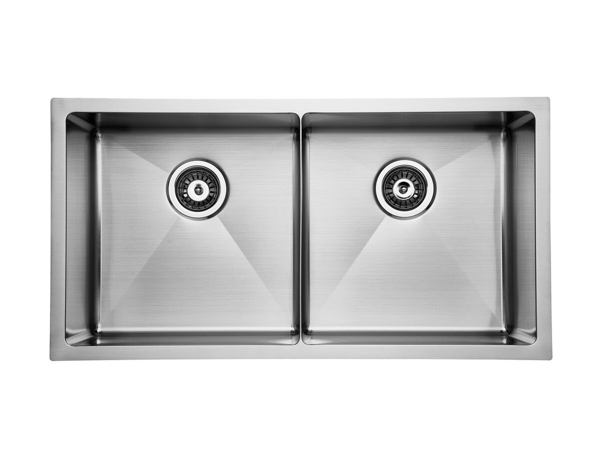Memo Zenna Double Bowl Sink Stainless Steel from Reece
