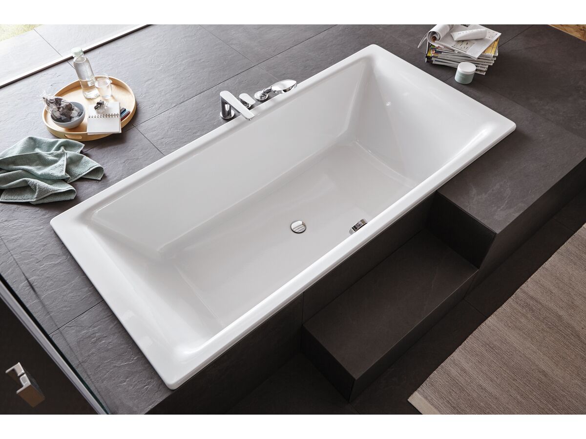 Kaldewei Puro Inset Bath with Multifiller 1700mm x 750mm White and
