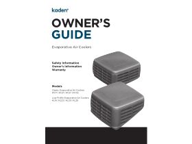 Owner's Guide - Kaden Evaporative Air Coolers