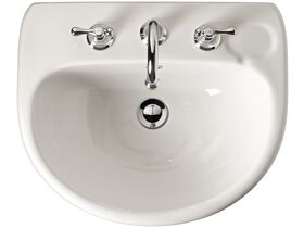 American Standard Studio Wall Basin with Fixing Kit 3 Taphole 500mm White