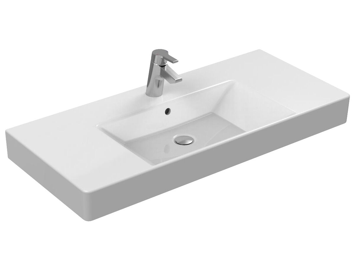 Ideal Standard 1010 Wall Basin with Overflow 1 Taphole White