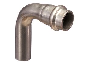 >B< Press Stainless Steel Elbow Plain End 90 Degree x 15mm