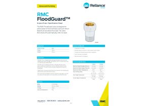 Specification Sheet - Floodguard Shut Off Valve Lead Free