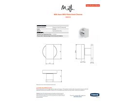 Specification Sheet - Milli Axon MK2 Robe Hook Chrome
