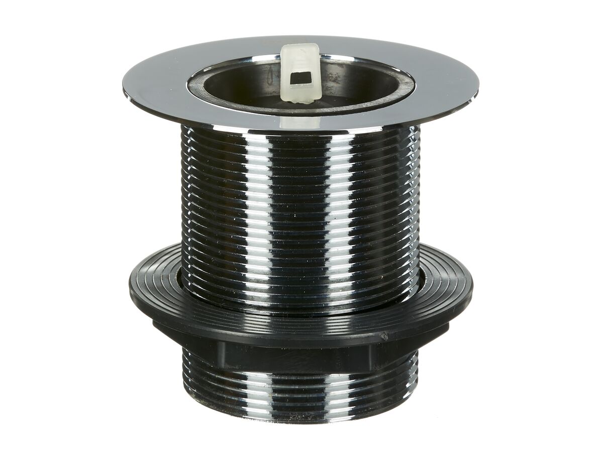 Cleaners Sink Waste 50mm x 80mm Chrome Brass