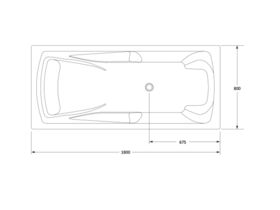 Omvivo Ergobath Classic Freestanding Premium Spa, 6 Therapy Jets, 4 Harmony Jets, 4 Reflex Jets, 12 Hydro Air Jets 1800 x 800mm White