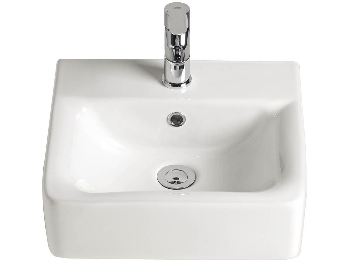 American Standard Concept Wall Basin with Fixing Bolts 1 Taphole 400mm White