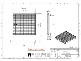 Gms Surcharge Grate - Hinged 1200 X 1200mm
